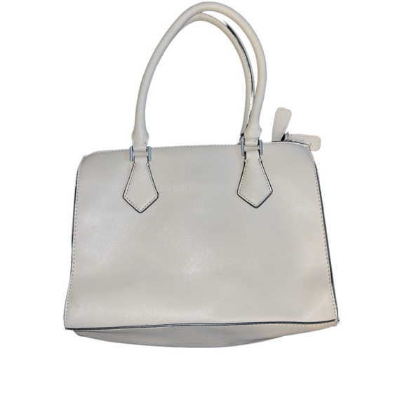 Guess Los Angeles White Faux Leather Purse Crossbody Tote - Picture 6 of 9